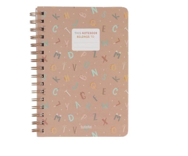 Libreta Escolar Funny Letters